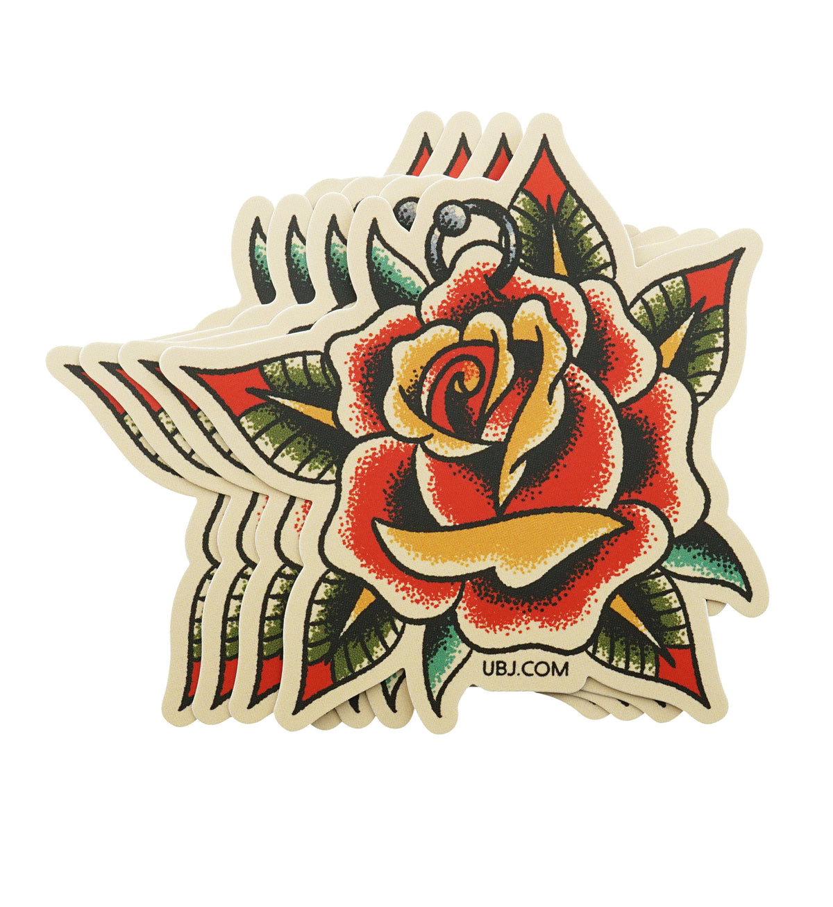 Red Rose Sticker Pack (4 pack)