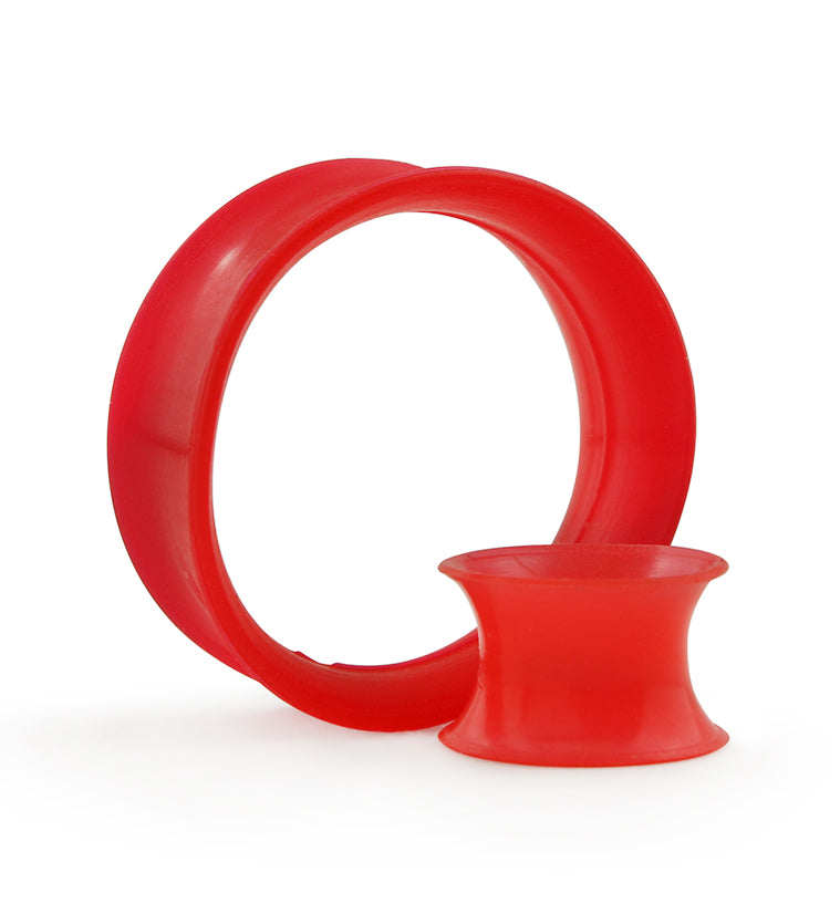Electric Red Ear Skin Tunnels