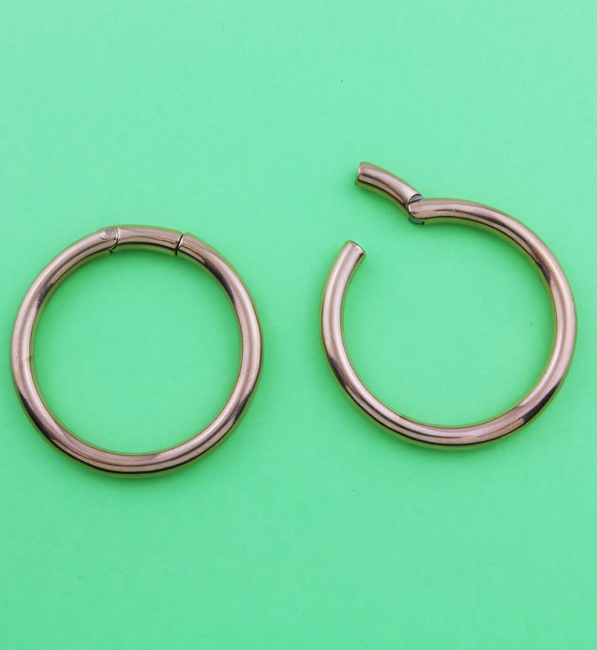 Rose Gold PVD Hoop Ear Weights
