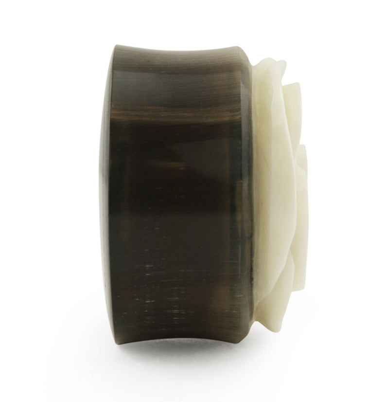 Horn Plugs With Rosebud Inlay