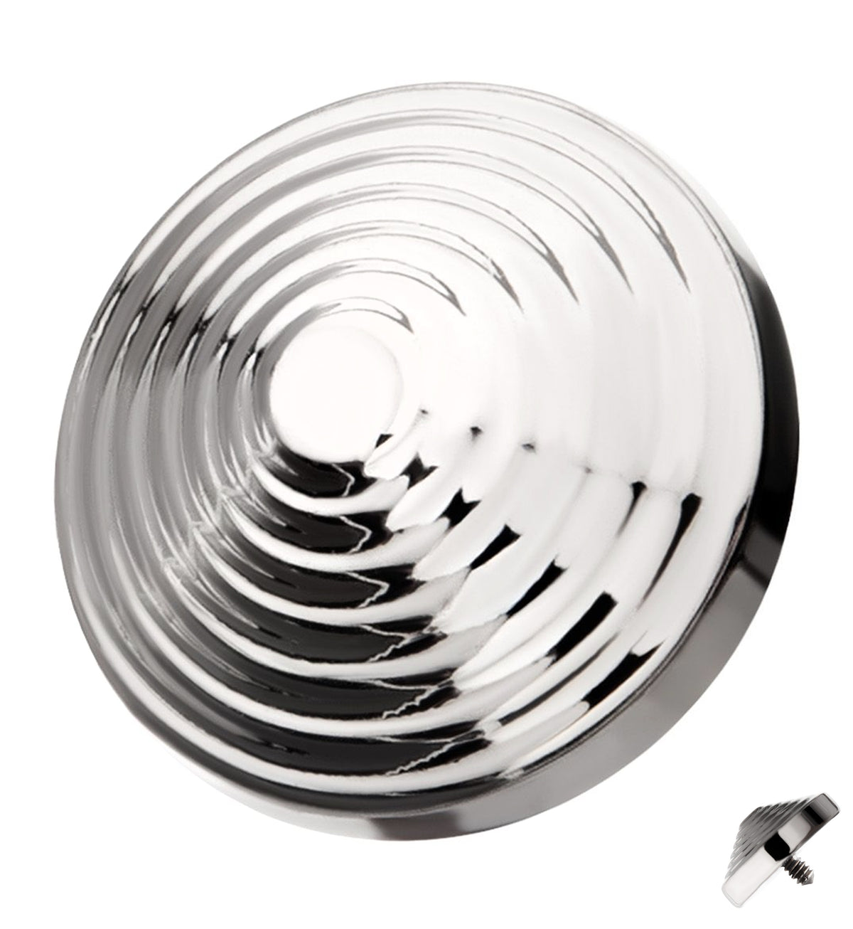 Score Tiered Disc Titanium Internally Threaded Top