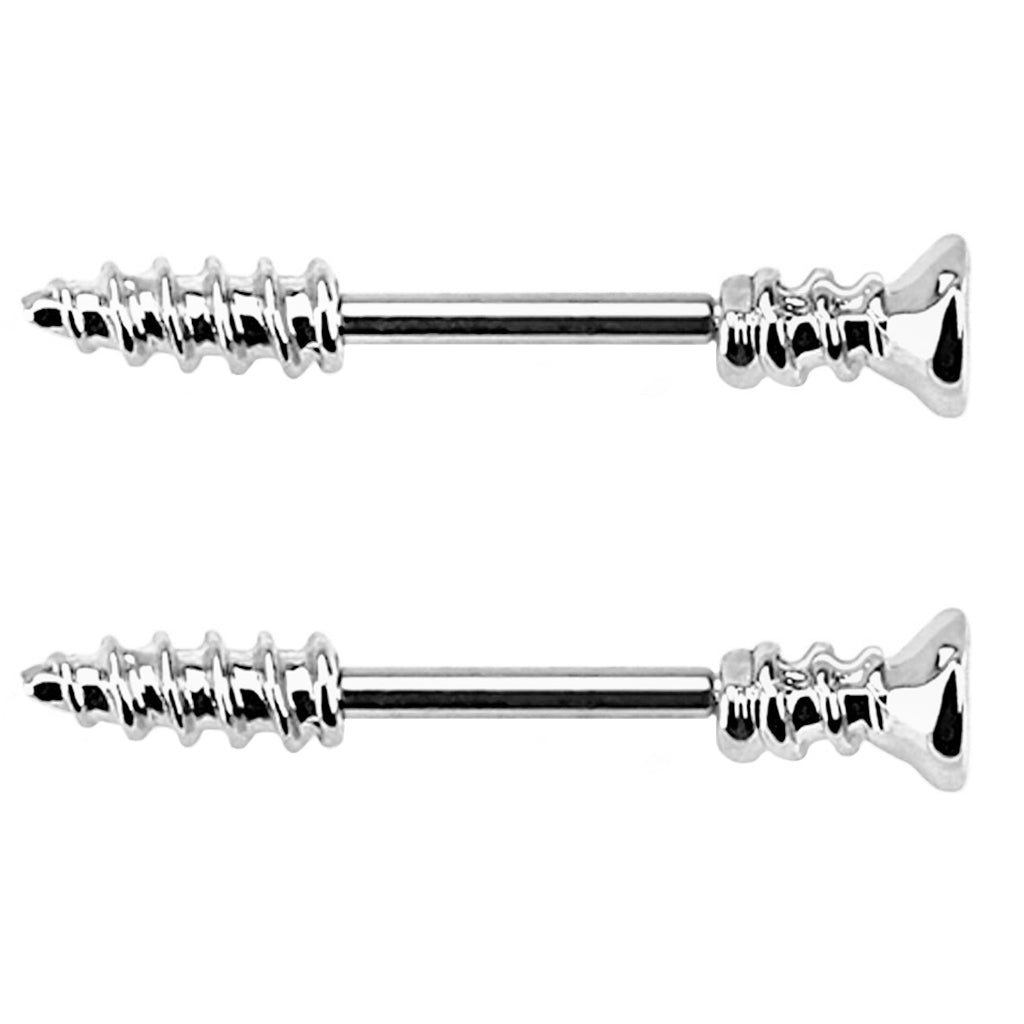 Stainless Steel Screw Nipple Ring Bar