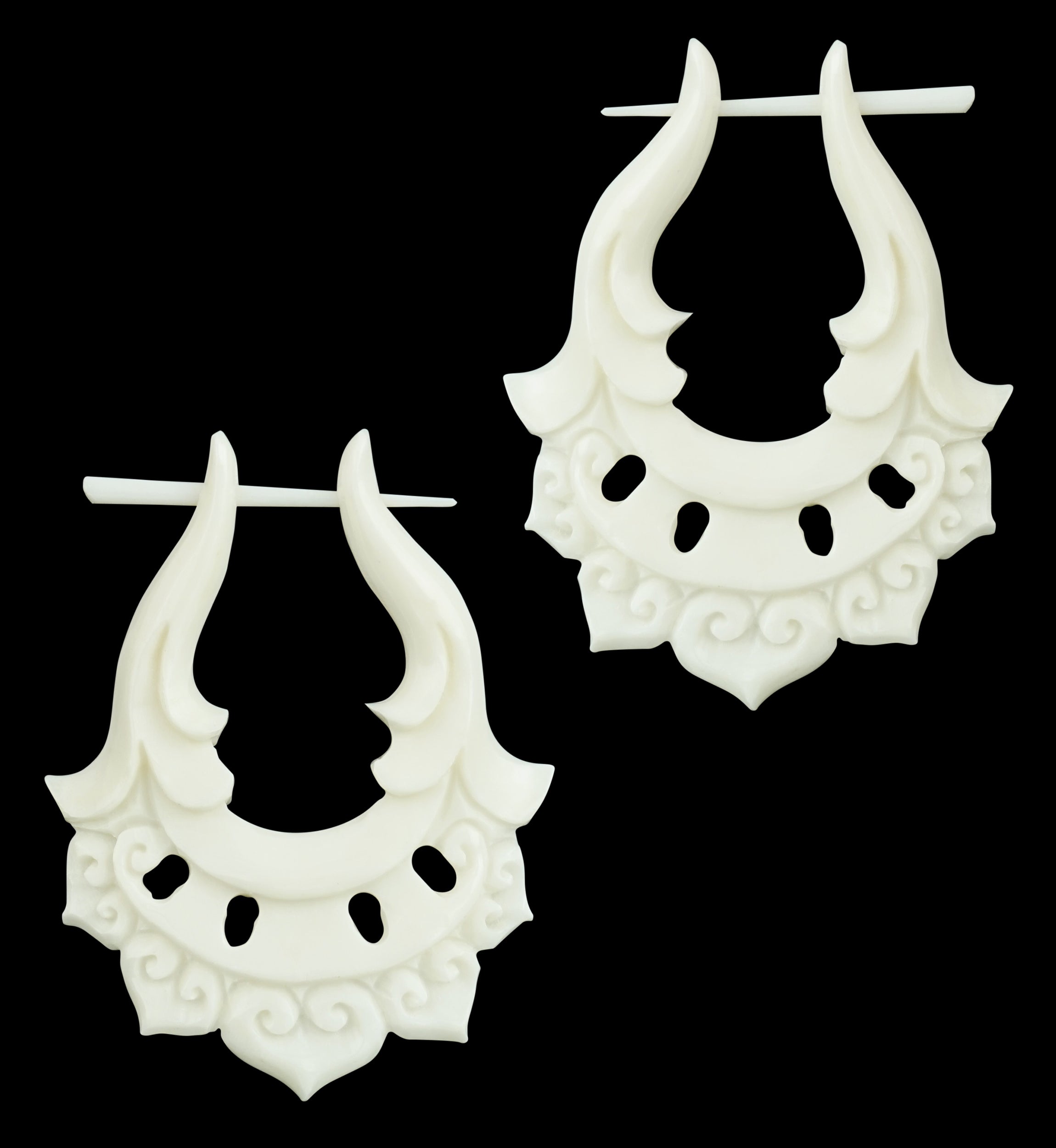 Sheiked Fake Bone Post Earrings