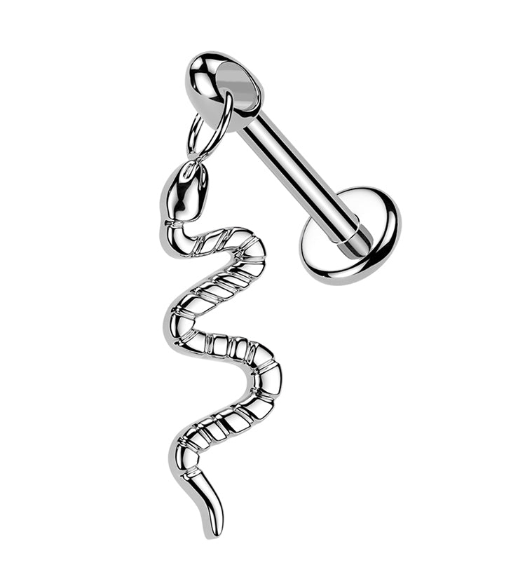 Snake Dangle Titanium Internally Threaded Labret