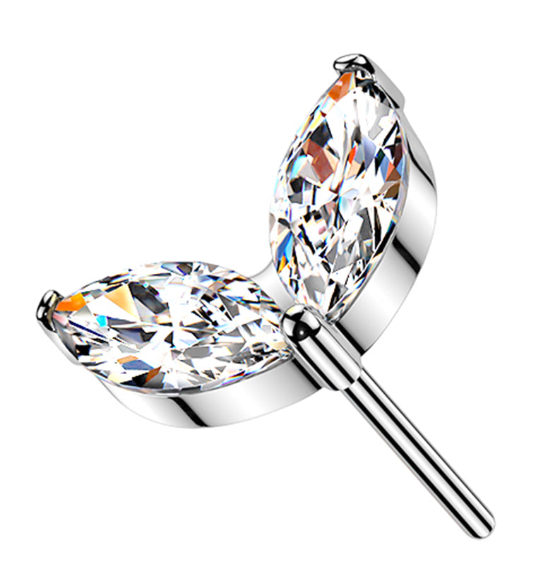 Sprig CZ Titanium Threadless Top