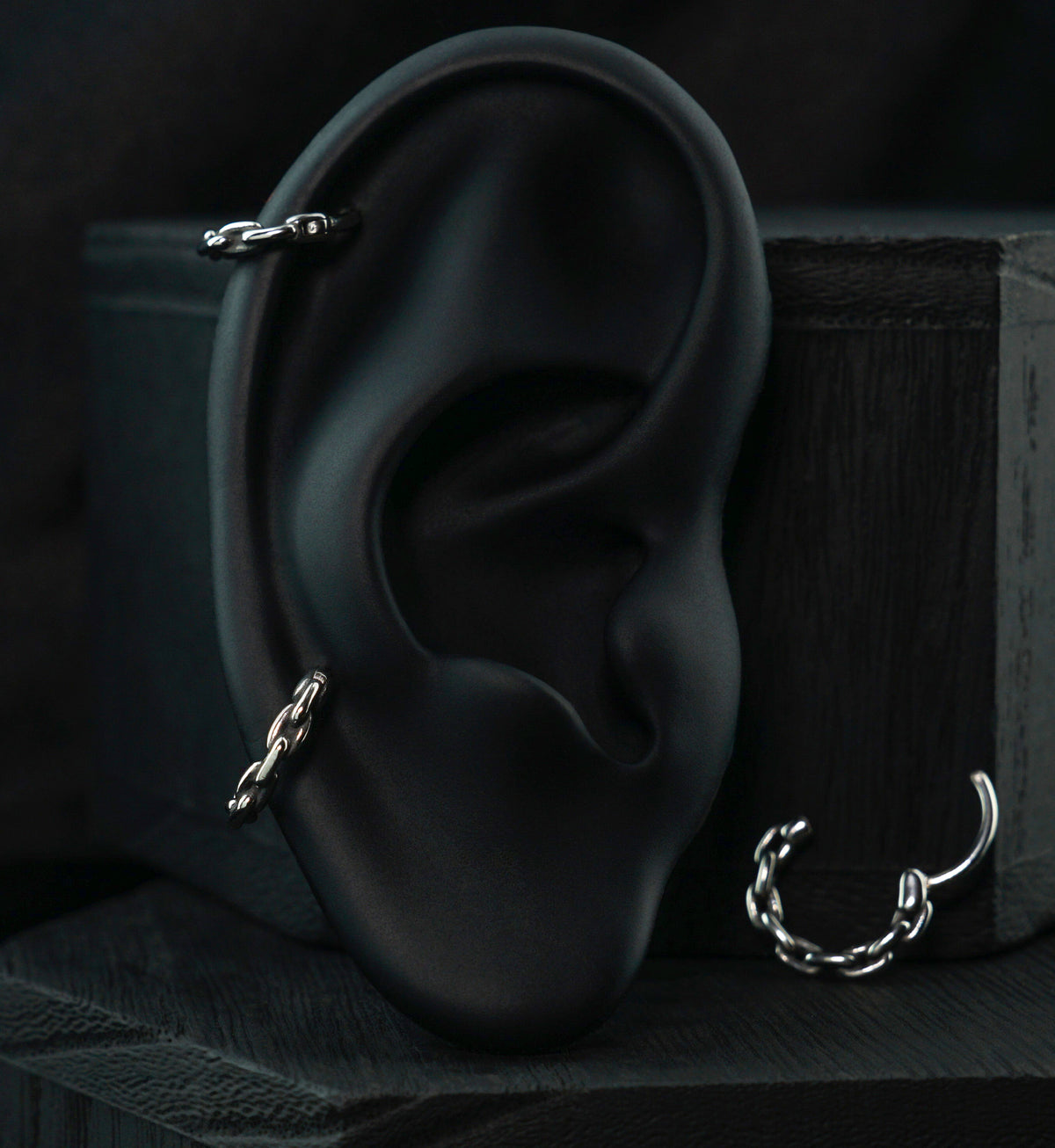 Thick Chain Link Stainless Steel Hinged Segment Ring