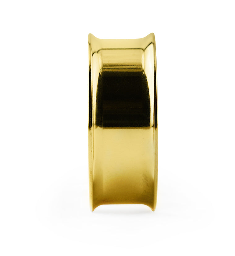 Gold PVD Double Flare Titanium Ear Tunnels