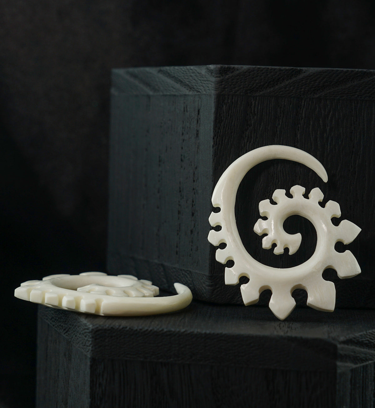 Tribal Spiked Bone Spirals