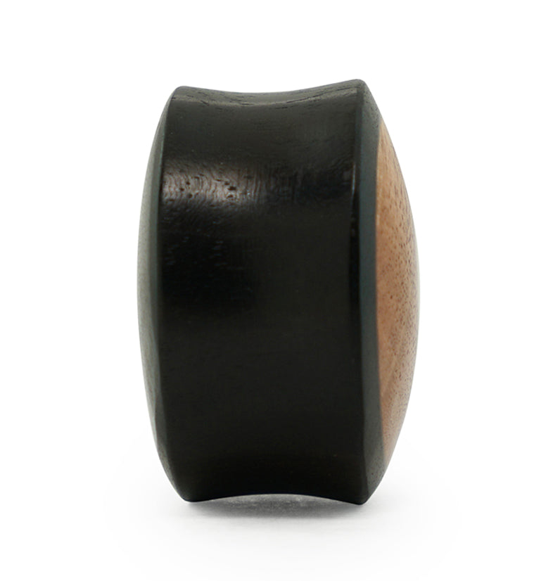 Areng Wood Plugs with Pink Ivory Inlay