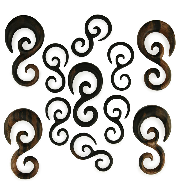 Areng Wood Vine Spirals