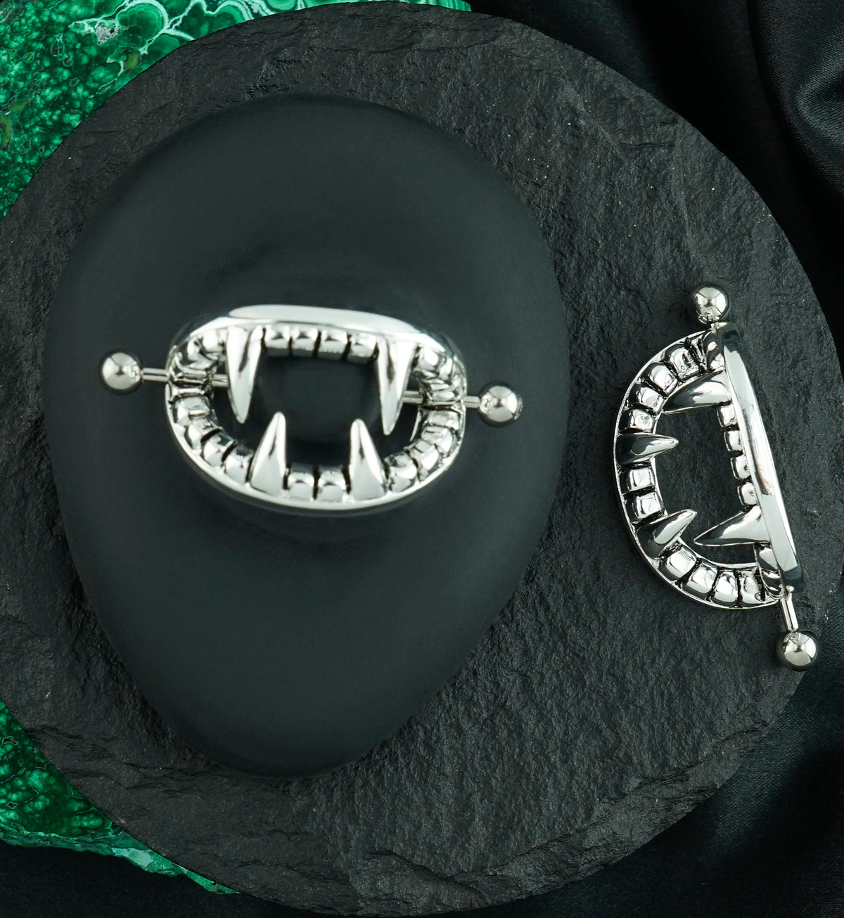 XL Fang Nipple Ring Shield