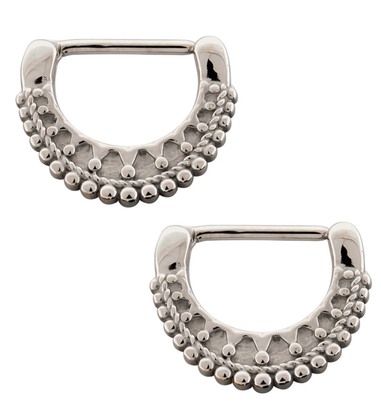 14G Japer Beaded Nipple Clickers