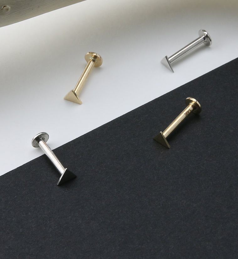 14kt Gold Triangle Labret