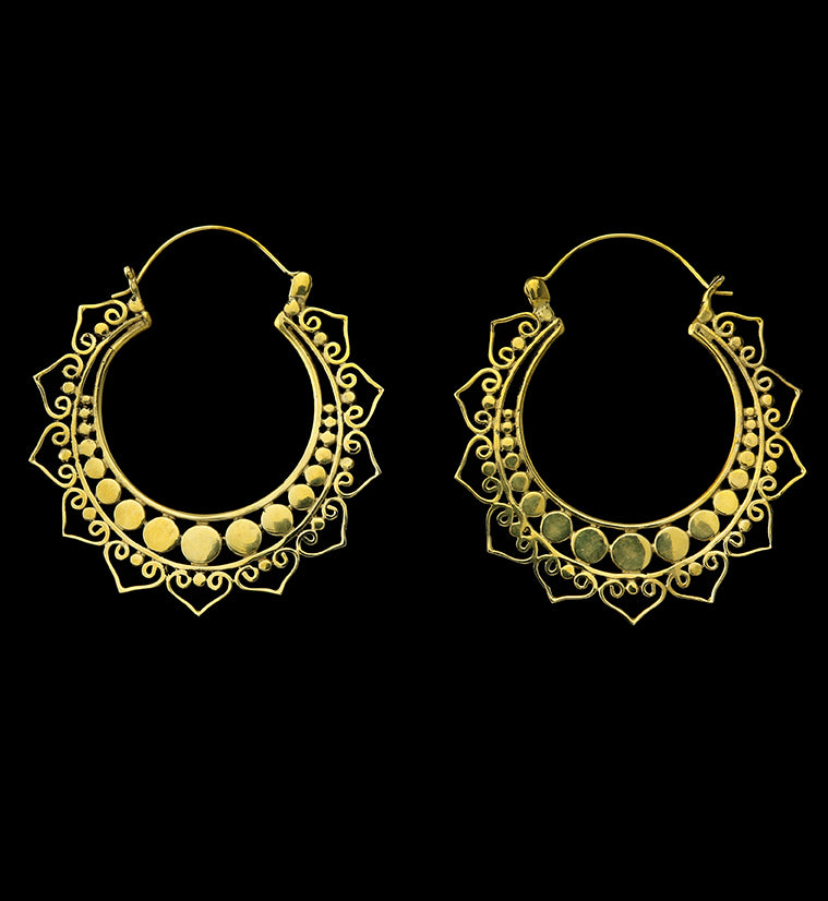 18G Blossom Brass Hangers / Earrings