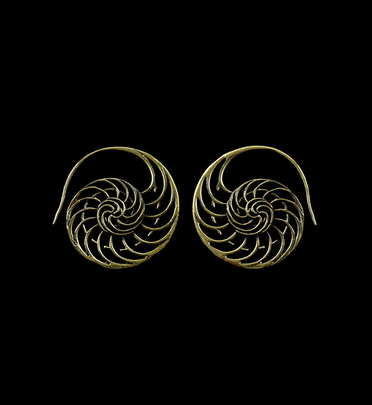 Ammonite Brass Hangers