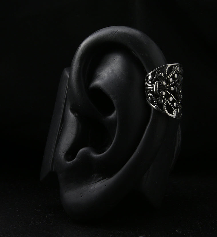 Aureate White Brass Ear Cuff