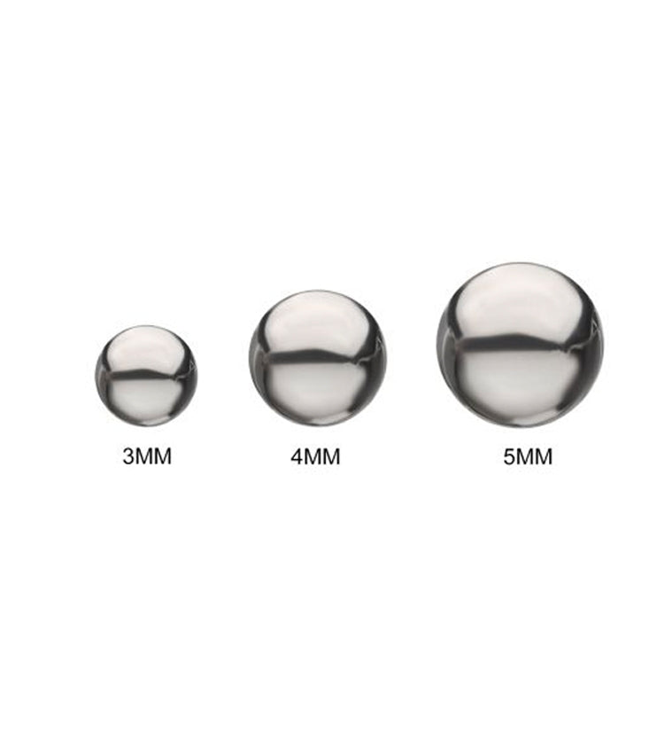 Ball Top Titanium Earrings