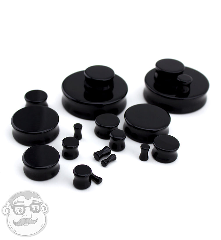 Black Obsidian Stone Plugs