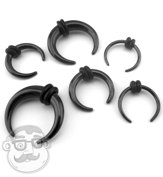 Titanium Plated Black Pincher Plugs