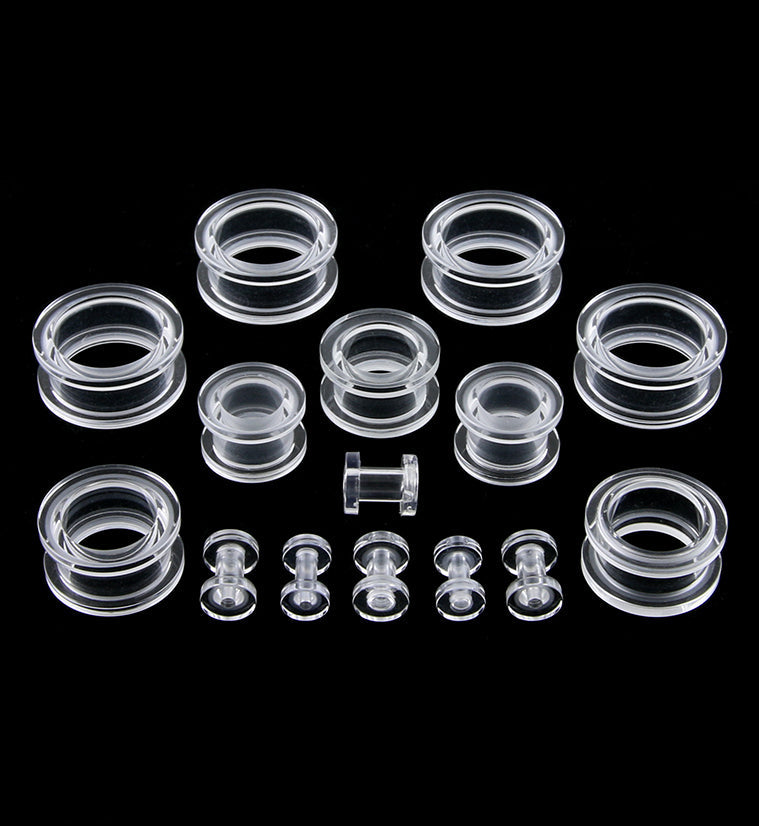 Acrylic Clear Ear Tunnels
