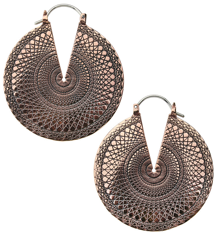 Baroque Copper Ear Weights