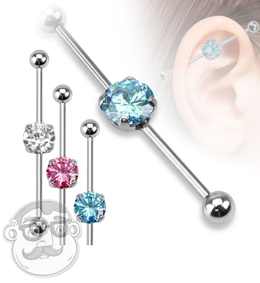 CZ Industrial Stainless Steel Barbell