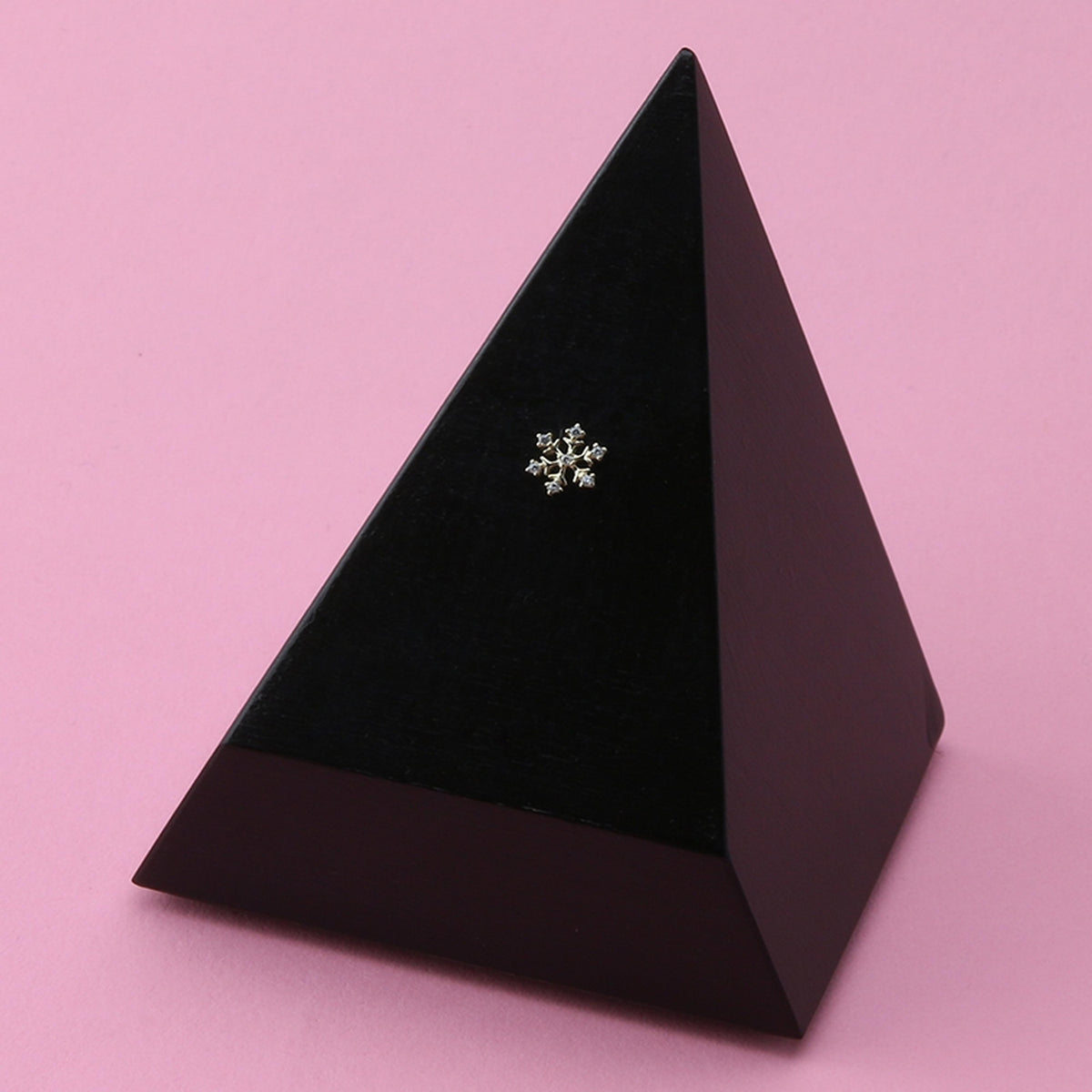 14kt CZ Snowflake Threadless Top