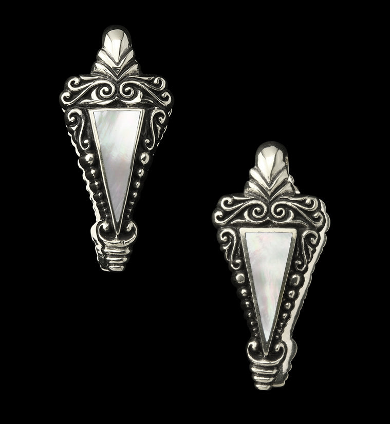 Dart MOP White Brass Ear Weights