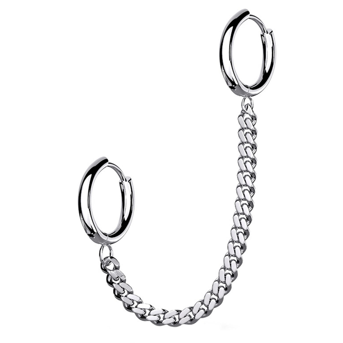 Chained Double Hinged Hoop Cartilage Ring