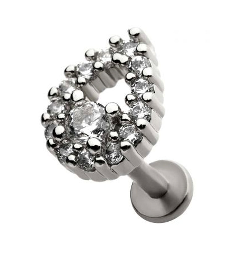 18G Drop CZ Labret