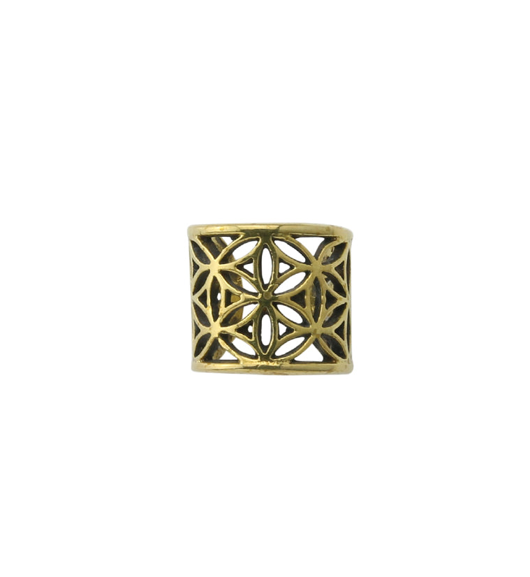 Flower Brass Ear Cuff