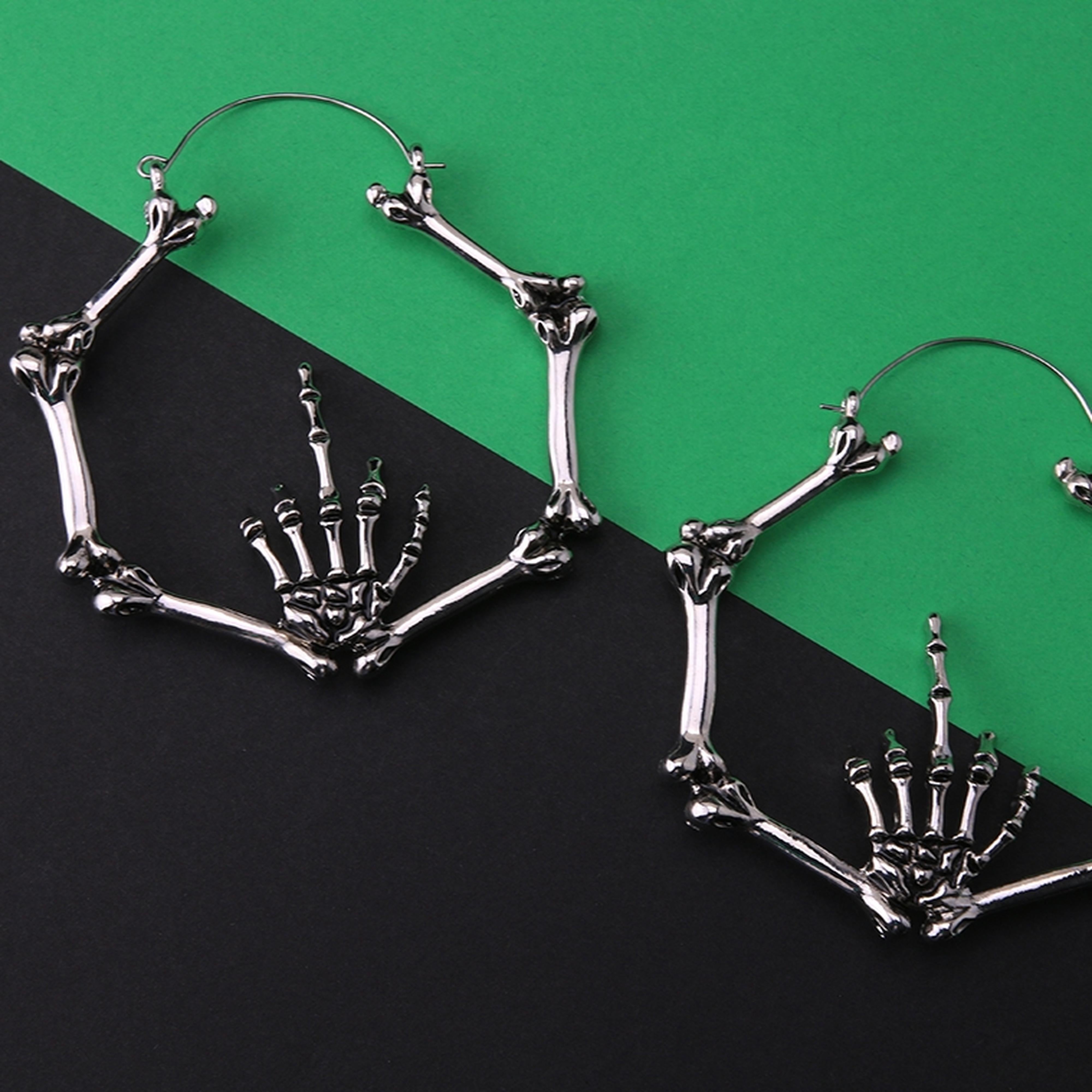 20G Frick Off  Skeleton Plug Hoops
