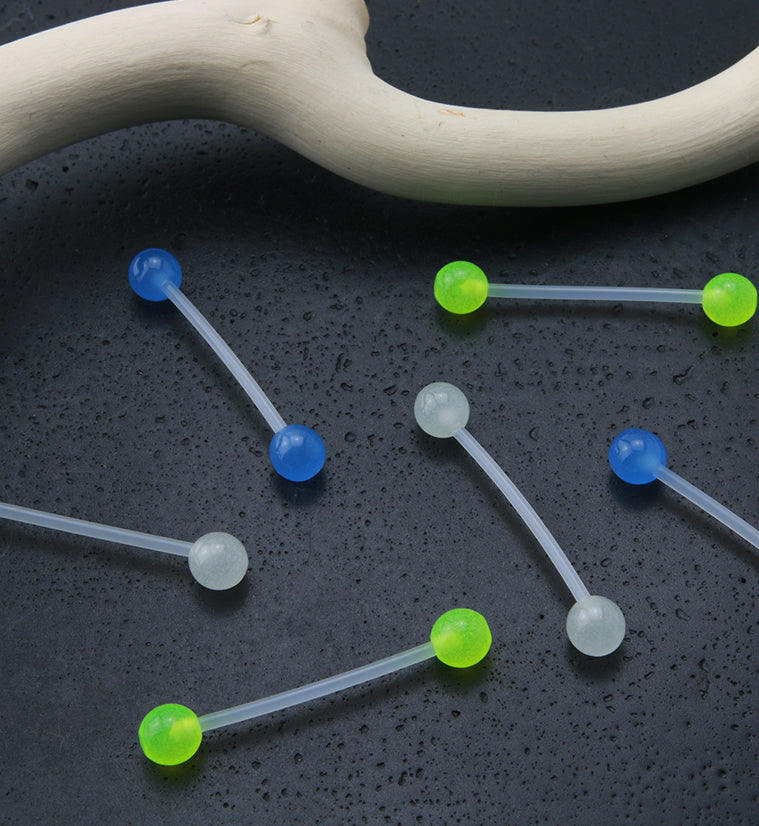 White Bioflex Glow in the Dark Barbell