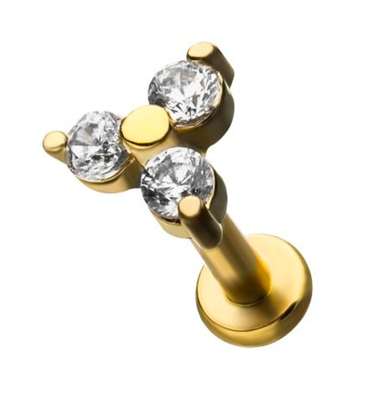 18G Rose Gold PVD Bumblebee Labret