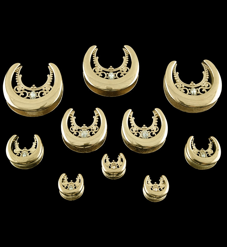 Gold PVD Filigree Stainless Steel Saddles