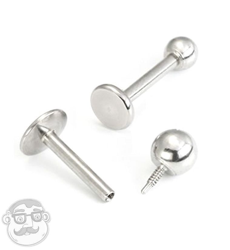 18G Titanium Labret / Flatback