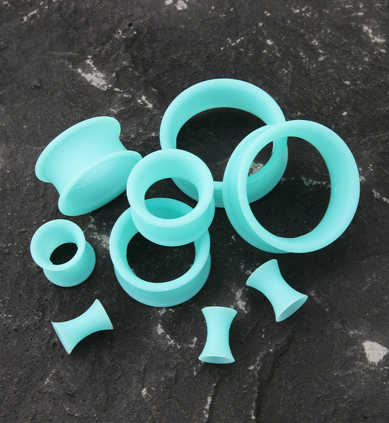 Matte Turquoise Silicone Ear Skins