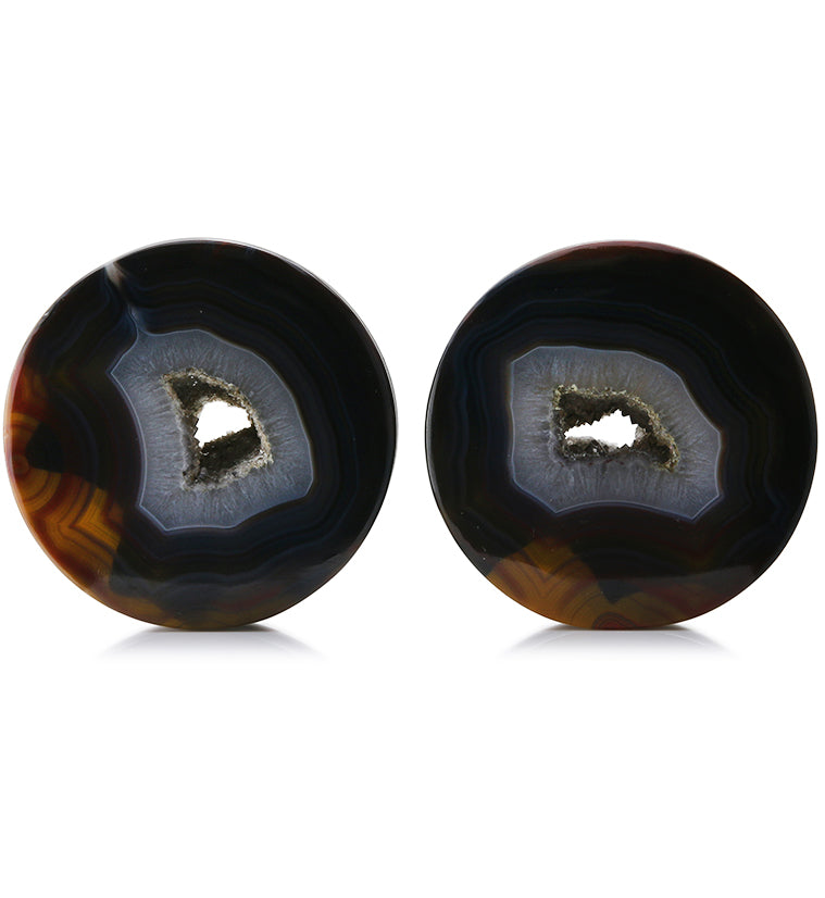 Geode Moroccan Seam Agate Stone  2" (50mm) Version 1