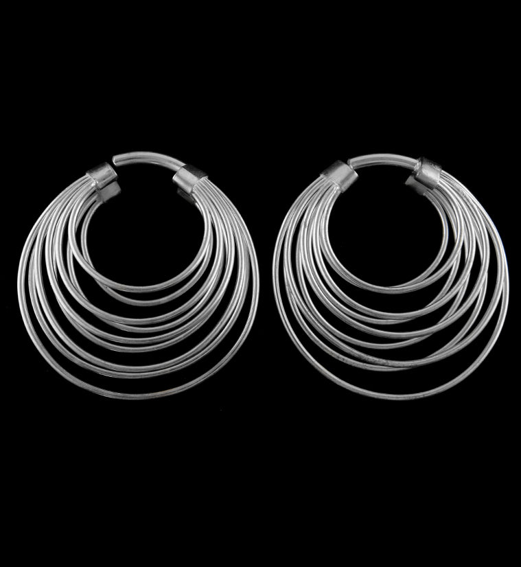 Multi Hoop White Brass Hangers