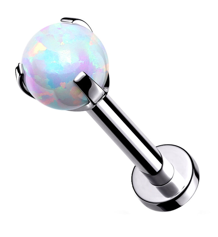 Opalite Claw Set Stainless Steel Labret