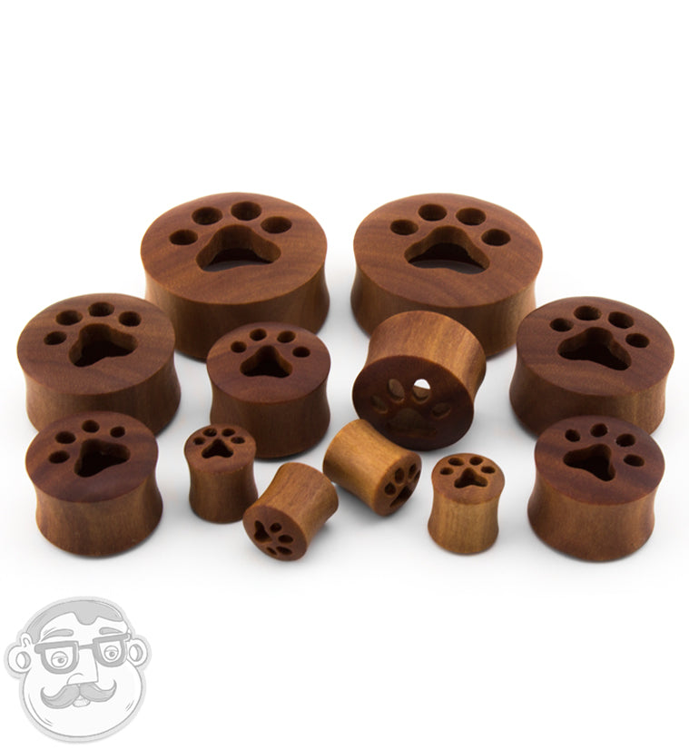 Paw Print Saba Wood Tunnels