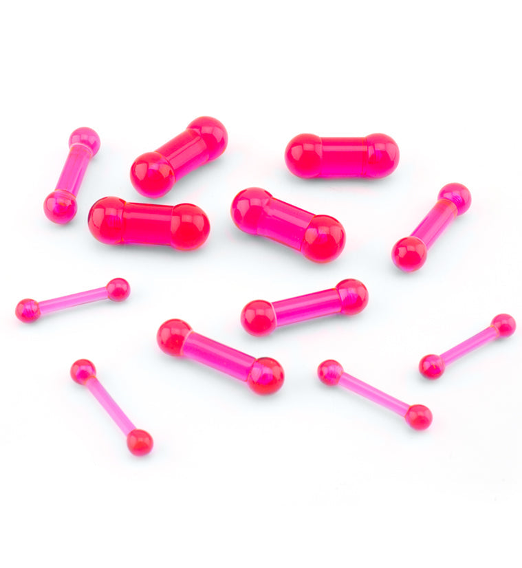 Pink Acrylic Barbell