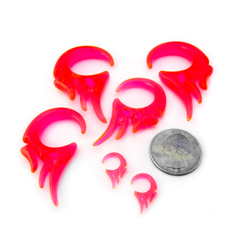 Pink Tribal Wing Spiral Talon Plugs