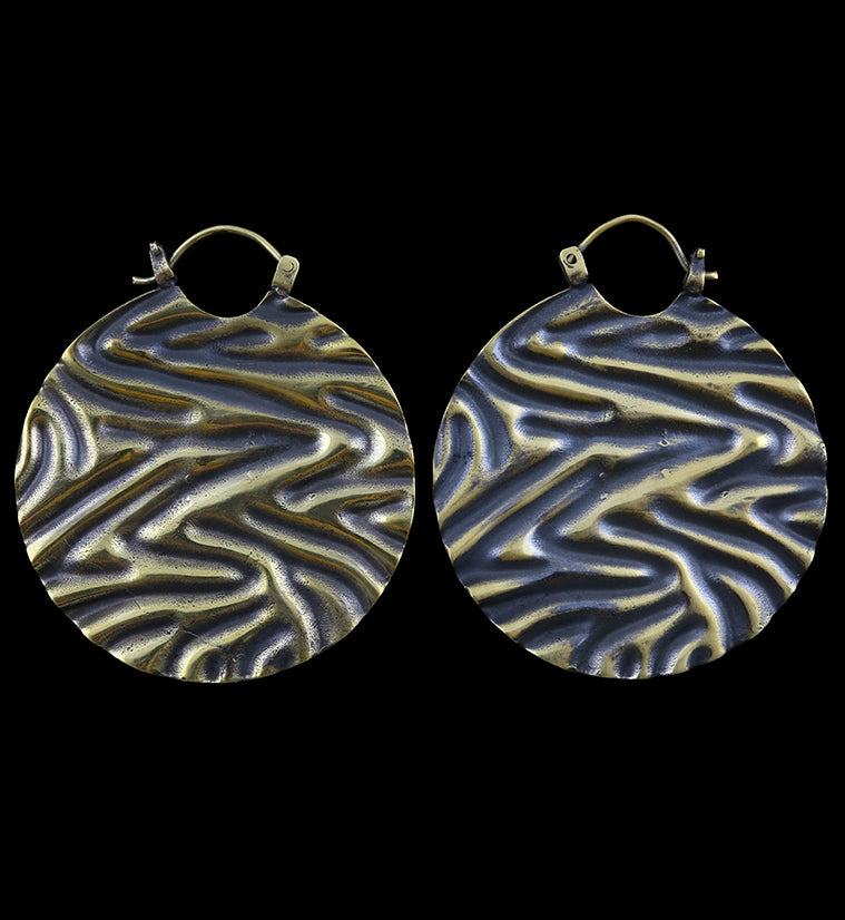 Plica Brass Earrings / Weights