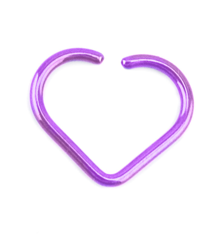 Pink Niobium Heart Daith Cartilage Tragus Earring