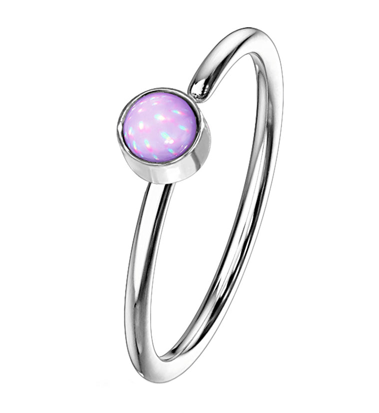 20G Purple Micro Escent Stainless Steel Nose Ring Hoop