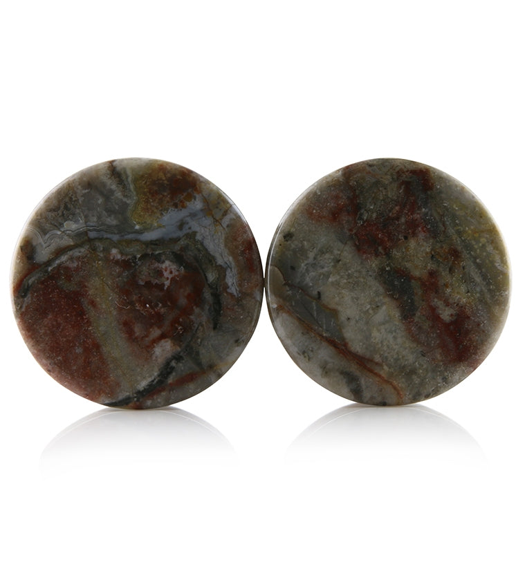 Laguna Lace Agate Stone Plugs 1 Inch (25mm) Version 20