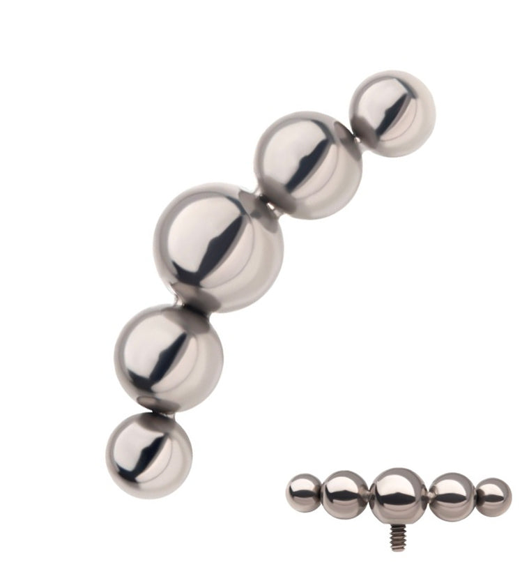 Quad Cluster Titanium Internally Threaded Top