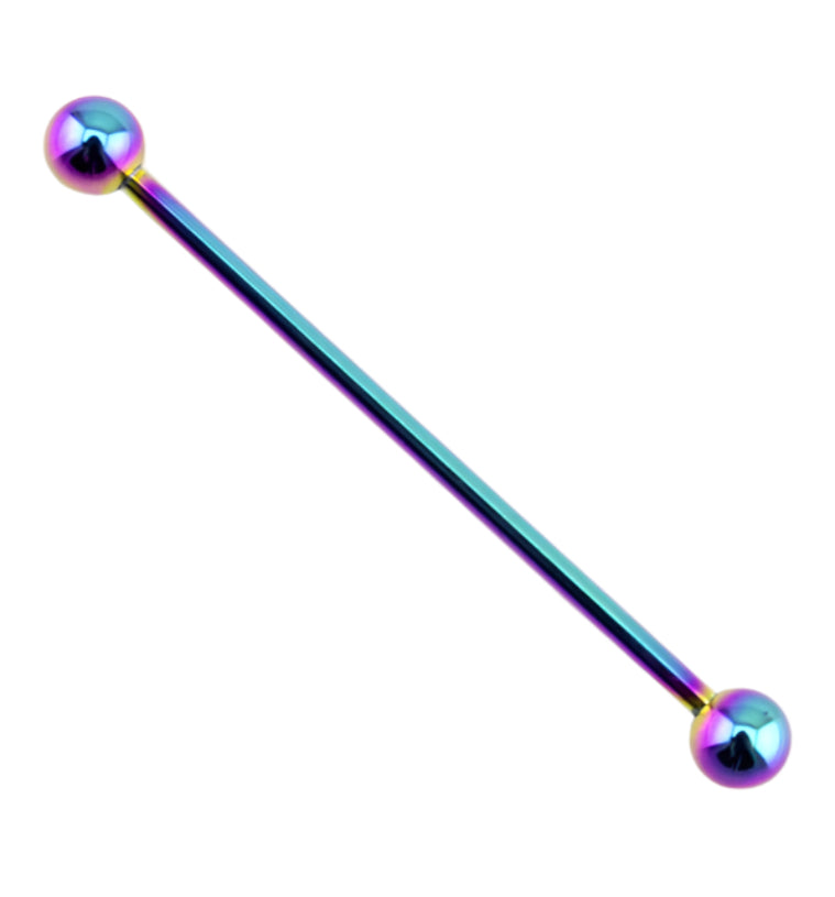 Rainbow Stainless Steel Industrial Barbell