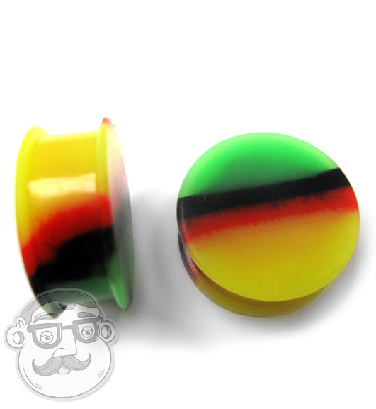 Rasta Silicone Ear Gauges